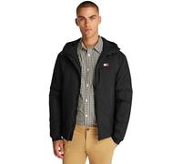 Tommy Jeans Cazadora Hombre Poly Jacket impermeable, Negro (Black), XS