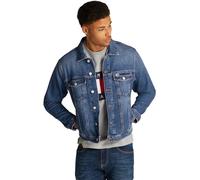 Tommy Jeans Cazadora vaquera Hombre Ryan con bolsillos en el pecho, Azul (Denim Dark), XS