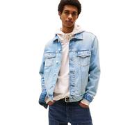 Tommy Jeans Cazadora vaquera Hombre Ryan con bolsillos en el pecho, Azul (Denim Light), M