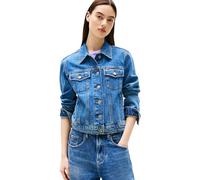 Tommy Jeans Cazadora vaquera Mujer Classic Trucker con bolsillos en el pecho, Azul (Denim Medium), S
