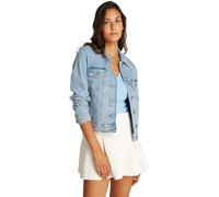 Tommy Jeans Cazadora vaquera Mujer Classic Trucker Regular Fit, Azul (Denim Light), XS