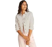 Tommy Jeans Cazadora vaquera Mujer Classic Trucker Regular Fit, Blanco (Denim White), M