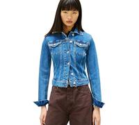 Tommy Jeans Cazadora vaquera Mujer Vivianne con bolsillos en el pecho, Azul (Denim Medium), XS