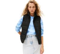 Tommy Jeans Chaleco acolchado Mujer Padded con cuello alto, Negro (Black), M
