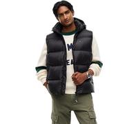 Tommy Jeans Chaleco Hombre Essential Down Vest con Capucha, Negro (Black), S