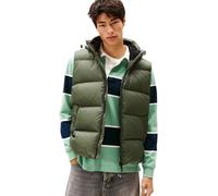 Tommy Jeans Chaleco Hombre Essential Down Vest con capucha, Verde (Pewter Green), M