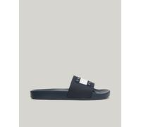Tommy Jeans Chanclas de hombre tipo pala con logo frontal. Azul marino 45