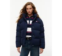 TOMMY JEANS Chaqueta acolchada corta con capucha ALASKA. Color azul marino