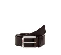 Tommy Jeans Cinturón de Piel para Hombre Austin 3.5, Marrón (Dark Brown), 110 Cm