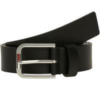 Tommy Jeans Cinturón de Piel para Hombre Austin 3.5, Negro (Black), 105 cm