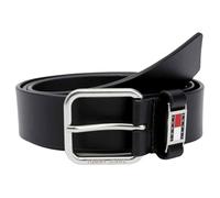 Tommy Jeans Cinturón de Piel para Hombre Scanton 3.5, Negro (Black), 100 cm