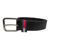Tommy Jeans Cinturón Hombre Ryan 3,5 cm Cinturón de piel, Negro (Black), 110 cm