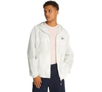 Tommy Jeans Cortavientos Hombre Chicago con capucha, Blanco (Ecru), XXL