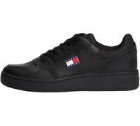 Tommy Jeans Cupsole Sneaker Hombre TJM Retro Basket Low Top, Negro (Black), 45