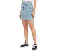 Tommy Jeans Falda vaquera Mujer Denim Mini Tejido elástico, Azul (Denim Light), 28W