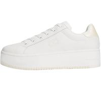 Tommy Jeans Flatform Sneaker Mujer Pearlized con Plataforma, Blanco (Ecru), 36