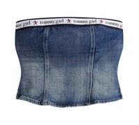 Tommy Jeans - Girl Denim Tube Top - Tops - Mujer - Azul - L -