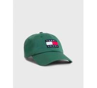 Tommy Jeans Gorra de hombre estilo trucker con logo frontal. Verde oscuro Talla única