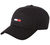 Tommy Jeans Gorra de para Mujer Tjw Flag Cap con Logotipo, Negro (Black), Onesize