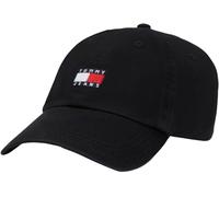 Tommy Jeans Gorra Hombre Heritage 6 Panels Cap con Logotipo, Negro (Black), Talla Única