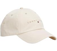 Tommy Jeans Gorra Hombre Linear con Logotipo, Marfil (Newsprint), Talla Única