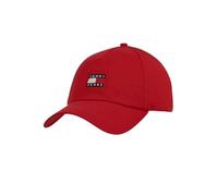 Tommy Jeans Gorra Mujer Heritage Core 5 Panel de algodón, Rojo (Red Hot), Talla Única