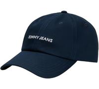 Tommy Jeans Gorra Mujer Linear Logo Gorra de béisbol, Azul (Dark Night Navy), Talla única