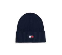 Tommy Jeans Gorro de Hombre de punto elástico con logo. Azul marino Única