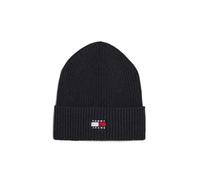 Tommy Jeans Gorro de Hombre de punto elástico con logo. Gris oscuro Única