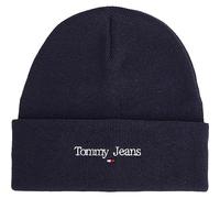 Tommy Jeans TJM Sport Beanie AM0AM11340 Gorro de Punto, Azul (Twilight Navy), OS para Hombre