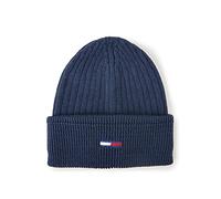 Tommy Jeans Gorro de Punto para Mujer Tjw Flag Beanie, Azul (Twilight Navy), Onesize