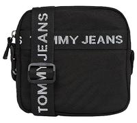 Tommy Jeans Hombre Bolso con correa Essential Reporter mediano, Multicolor (Black), Talla Única