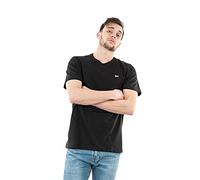 Tommy Jeans Hombre Camiseta Manga Corta TJM Classic Cuello Redondo, Negro (Black), L