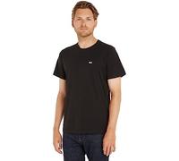 Tommy Jeans Hombre Camiseta Manga Corta TJM Classic Cuello Redondo, Negro (Black), S