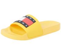 Tommy Jeans Hombre Chanclas Pool Slide Zapatillas de Baño, Amarillo (Warm Yellow), 43