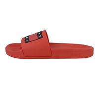 Tommy Jeans Hombre Chanclas Pool Slide Zapatillas de Baño, Rojo (Deep Crimson), 40