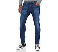 Tommy Jeans Hombre Pantalón Vaquero Austin Slim Tapered Stretch, Azul (Aspen Dark Blue Stretch), 29W / 32L