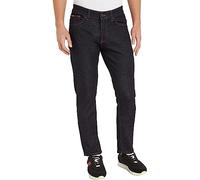 Tommy Jeans Hombre Pantalón Vaquero Scanton Slim Stretch, Negro (Rinse), 33W / 32L