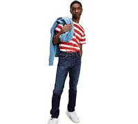 Tommy Jeans Hombre SCANTON SLIM QDBST Pantalones, Queens Dunkelblau Str, W28 / L30