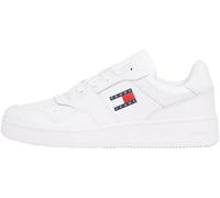 Tommy Jeans Hombre Sneaker con suela cupsole Zapatillas, Blanco (White), 43