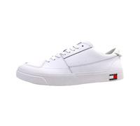 Tommy Jeans Hombre Sneaker Vulcanizada Zapatillas, Blanco (White), 45