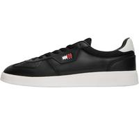 Tommy Jeans Hombres The Greenwich Edge Leather EM0EM01762 Low Top, Negro, 7