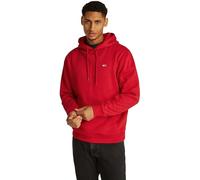 Tommy Jeans Hoodie Hombre Regular Fit Flag Fleece con Capucha, Rojo (Red Hot), XS