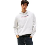 Tommy Jeans Hoodie Hombre Regular Fit, Gris (Lt Grey Htr), XXL