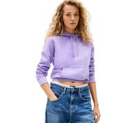 Tommy Jeans Hoodie Mujer Flag Regular Fit, Morado (Ophelia Purple), XS