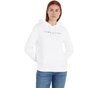 Tommy Jeans Hoodie Mujer Regular Fit con Capucha, Blanco (White), XXS