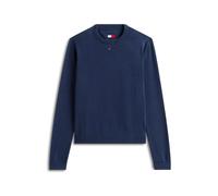 Tommy Jeans TJW Essential Crew Sweater EXT DW0DW20159 - Suéter sin Botones para Mujer, Color Azul (Azul Marino Nocturno Oscuro), Talla XS, Azul (Dark Night Navy), XS