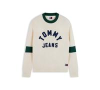 Tommy Jeans Jersey 'NEW CLASSICS' beige claro / navy / verde oscuro L EUR