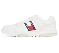 Tommy Jeans Low Profile Sneaker Hombre Brooklyn Essential de Piel, Blanco (Ecru), 40