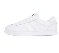 Tommy Jeans Low Profile Sneaker Mujer Greenwich Leather Elegante, Blanco (White), 40